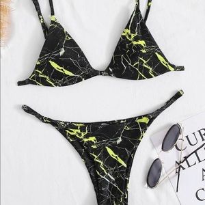 Sexy electric marble bikini